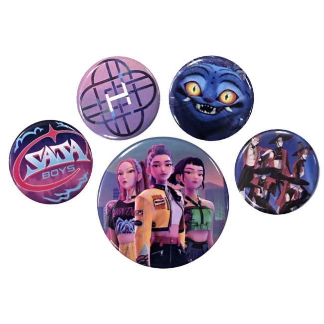 [JGK] K-POP Demon Hunters Button Badge Set