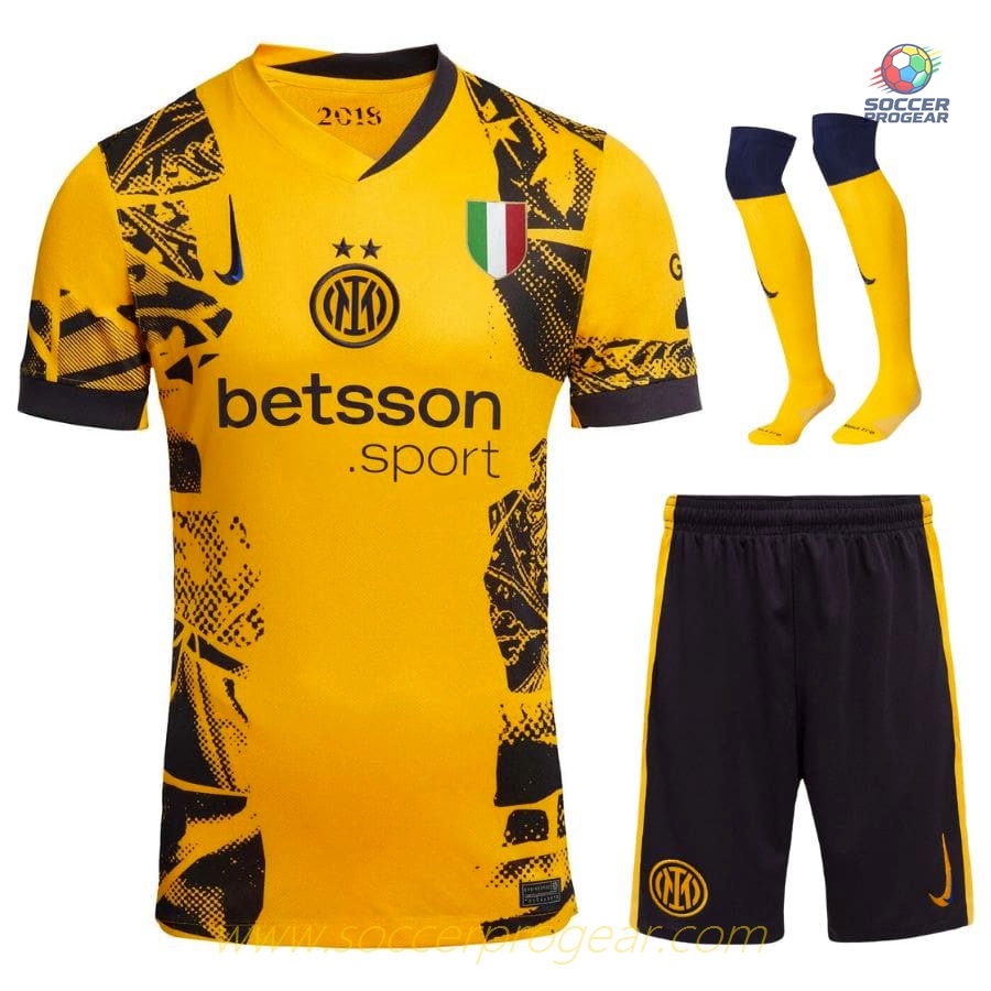 Inter Milan Third Youth Soccer Uniform Soccer Jersey 2024-25 Edition