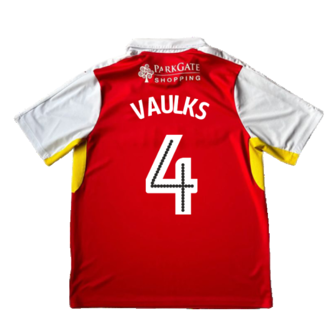 Supporter Rotherham Home Shirt Good Xl Vaulks #4 Match Quality 202...