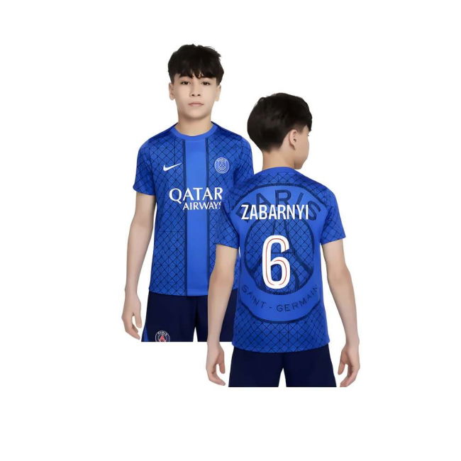 Fan Gear Psg Psg Academy Pro Home Pre Match Shirt Royal Kids Zabar...
