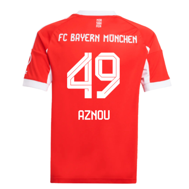2025-2026 Home Shirt by Bayern Munich (Junior