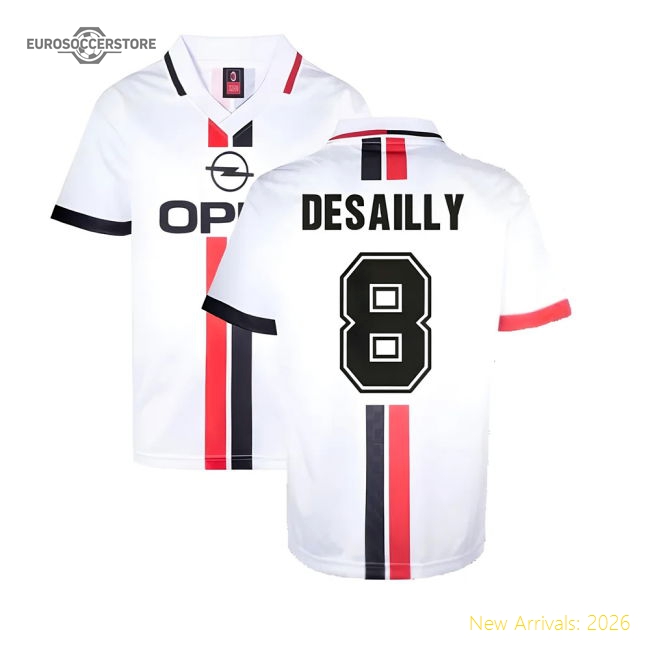 Ac Milan 1996 Away Retro Shirt (desailly 8) - Supporter Edition