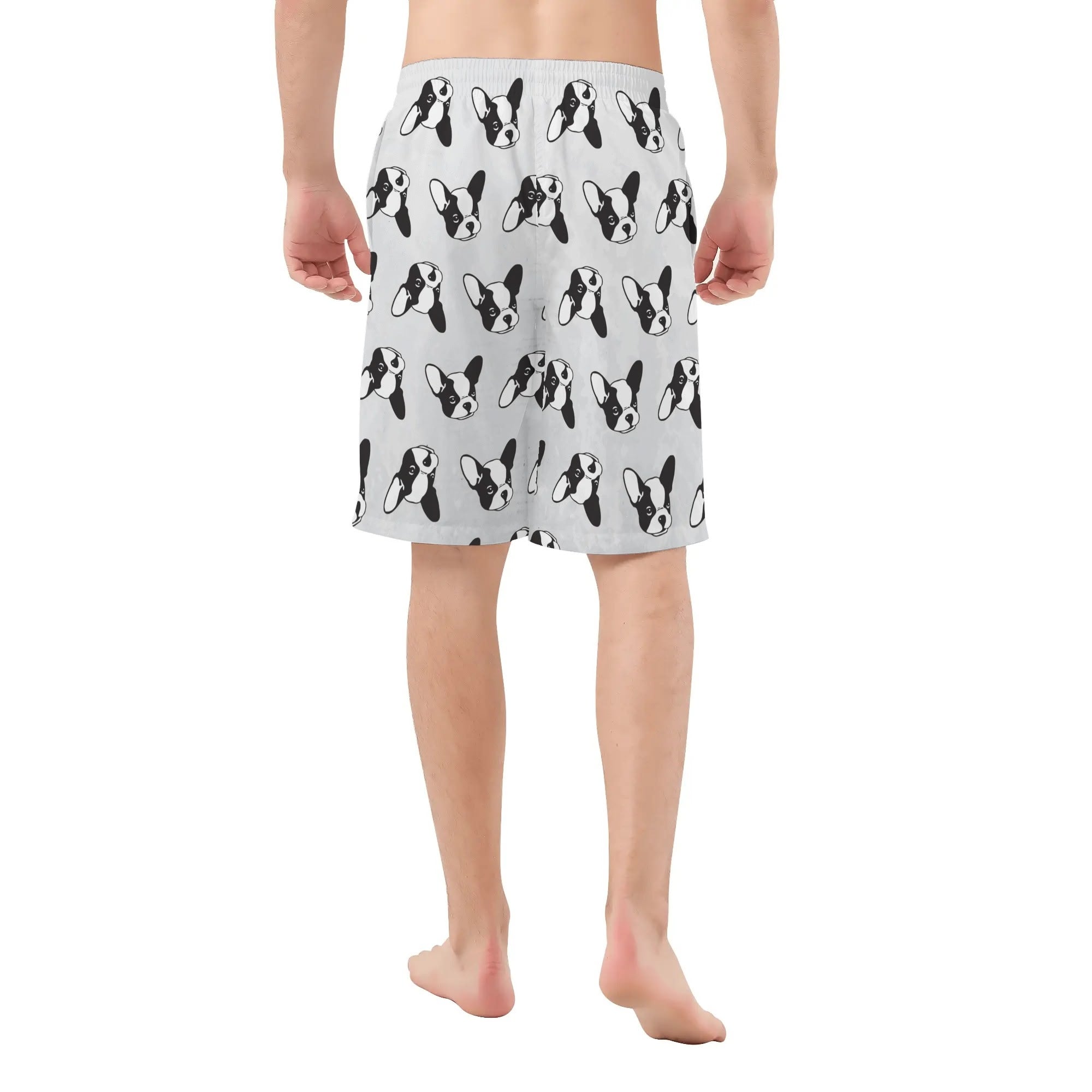 Bulldog Mens All Over Print Shorts For Frenchie Pups | Safe For Paws