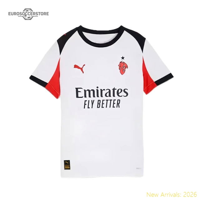 Ac Milan Away Kit 2025-2026 Fan Collection Jersey Stadium Approved