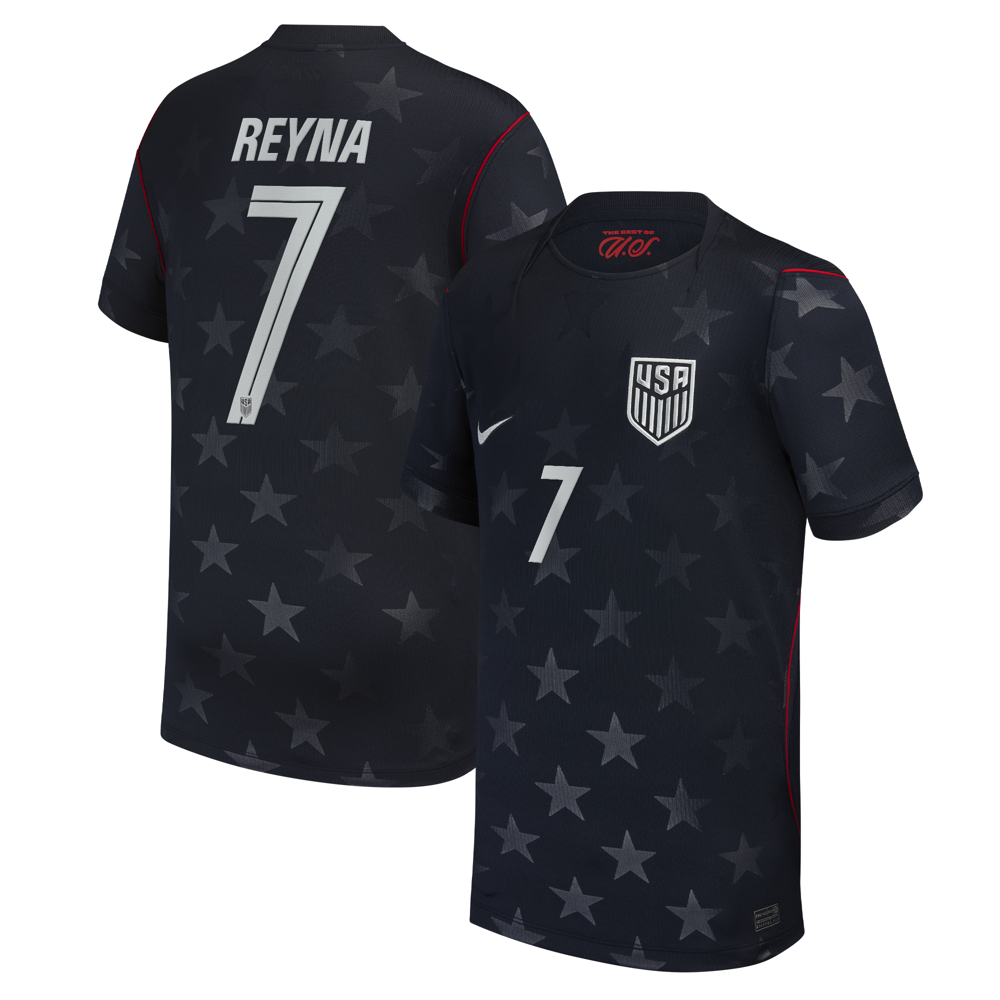 [SJH] Giovanni Reyna USMNT Youth 2026 Away Stadium Replica Jersey - Blue