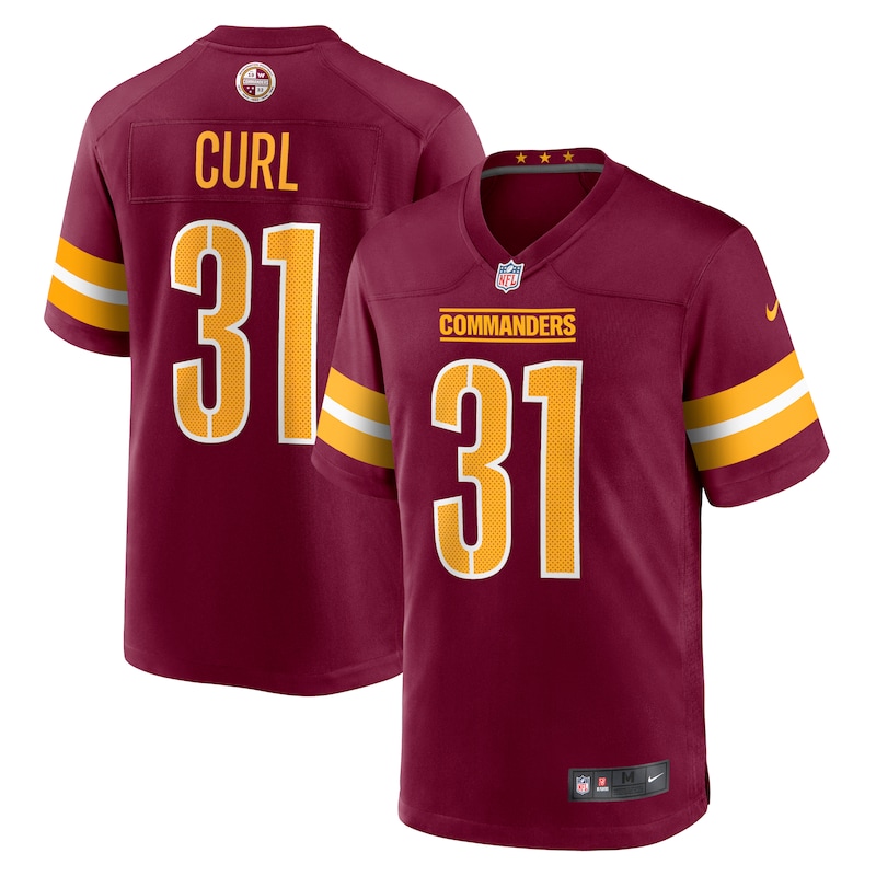 None Kamren Curl WAS Commanders Official Team Spirit Wear for NFL Fans