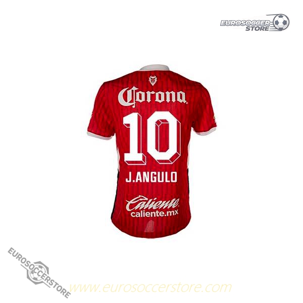 Toluca Home Football Jersey J.Angulo #10 for the 24-25 Season