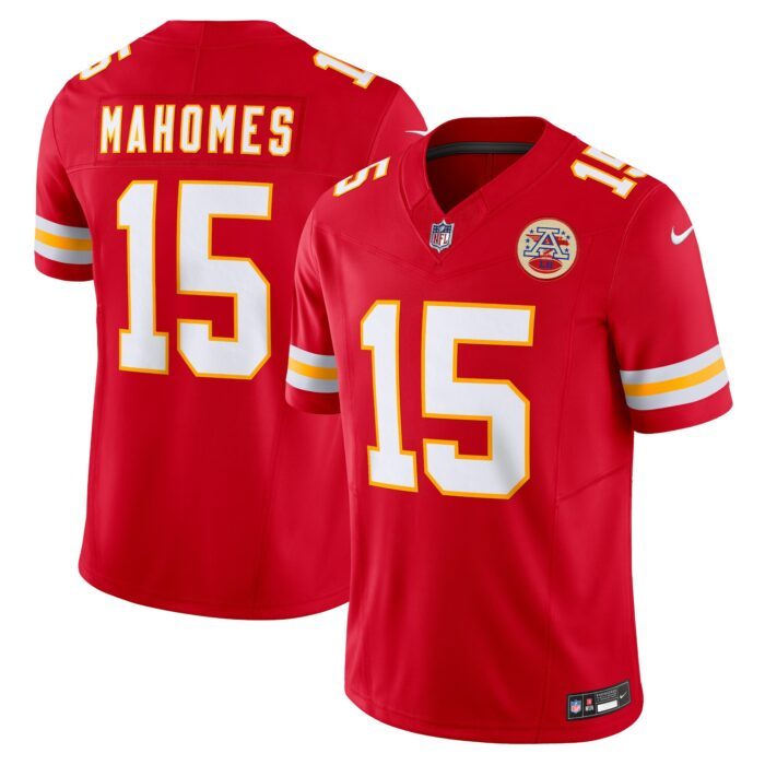 None Men's KC Chiefs Top-Grade Authentic Jersey Game Day Wear