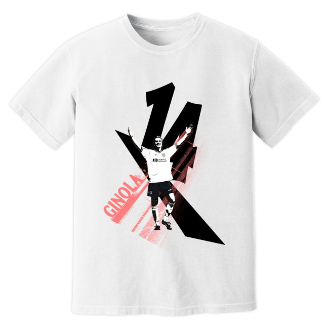 David Ginola Tottenham Premier League Legend T-Shirt - White (Adult
