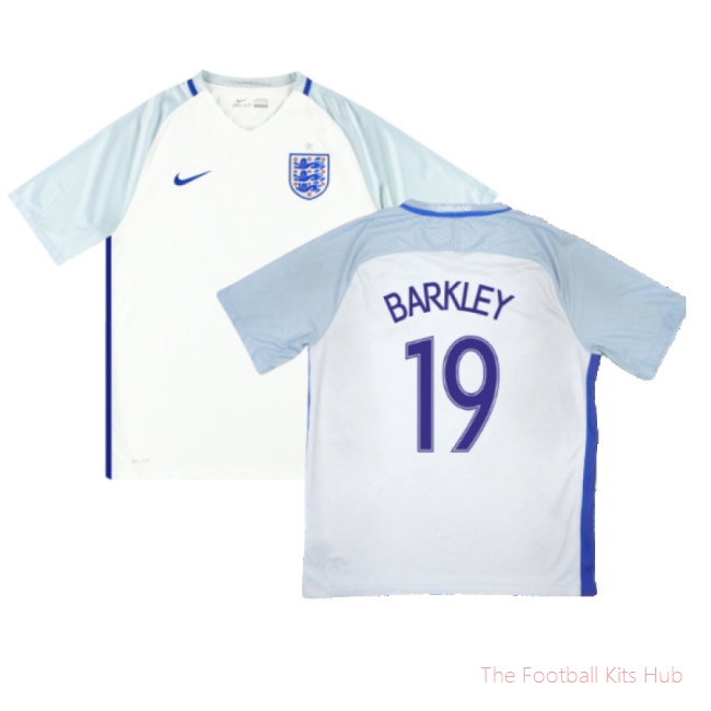 England 2016-18 Home (L) Barkley #19 (Excellent) (Barkley 19)