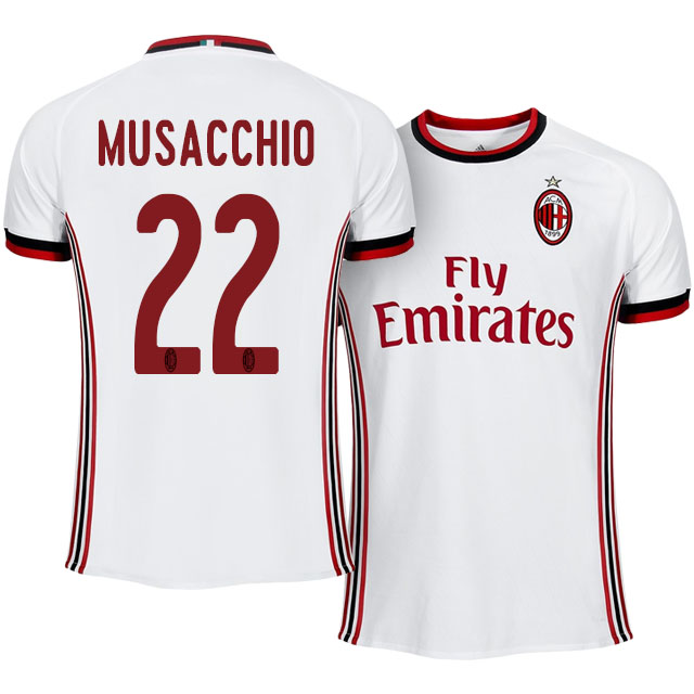 Professional Grade AC Milan Away 201718 Mateo Musacchio 22 Soccer