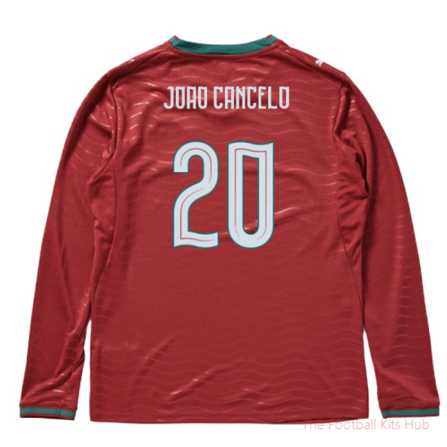 2026-2027 Portugal Long Sleeve Home Shirt (Joao Cancelo 20)