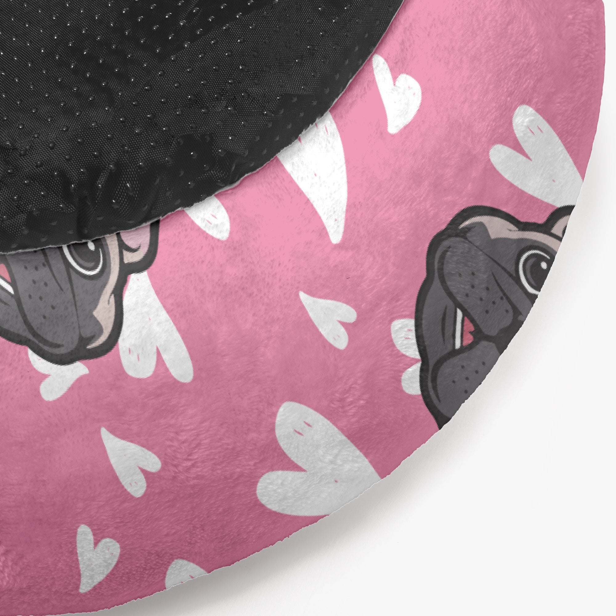 Bed | Anti-anxiety French Bulldog Donut Bed Indoor Use | Durable Build