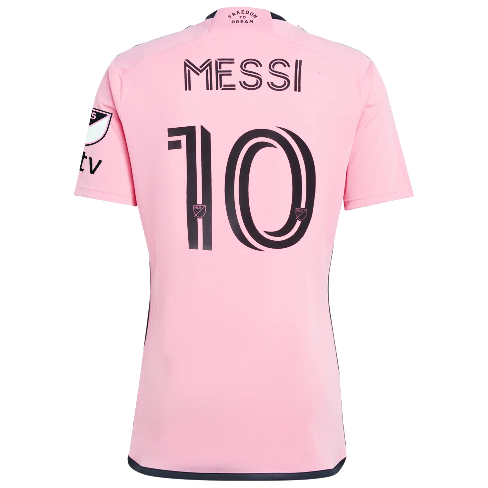 Messi Inter Miami Home Soccer Jersey 24/25 Royal Caribbean MLS Apple TV Easy Pink