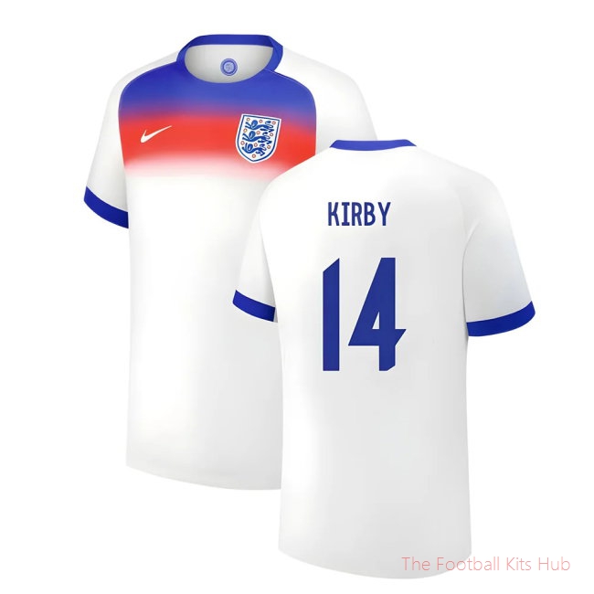 2025 England Womens Team Home Shirt (Unisex) (KIRBY 14)
