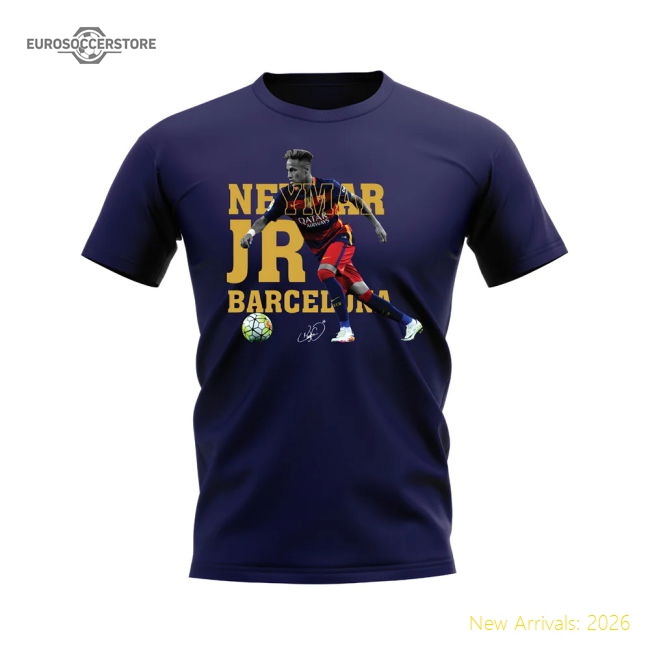 Neymar Fcb Player Tee (navy) - Economical - Fan Design - Concept Creation