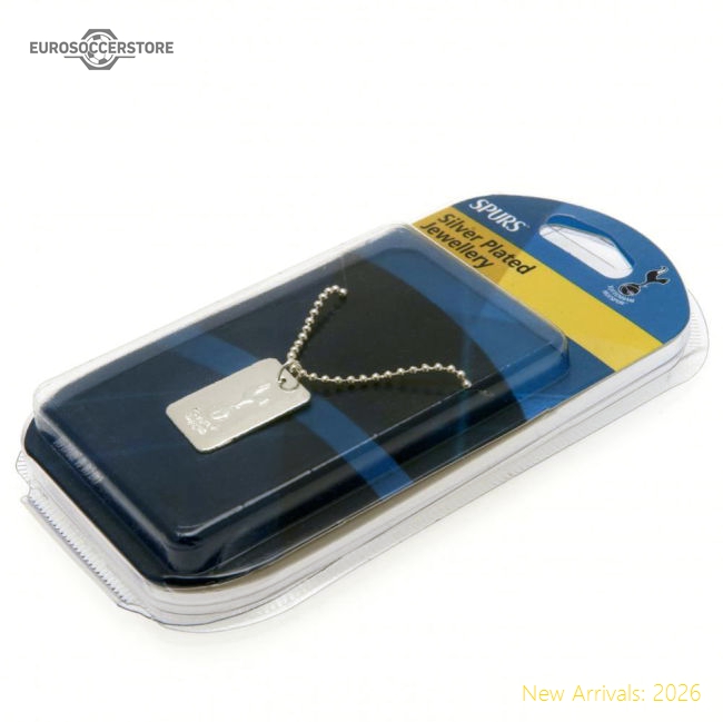 Premium Tottenham Hotspur Fc Silver Plated Dog Tag & Chain - Premium