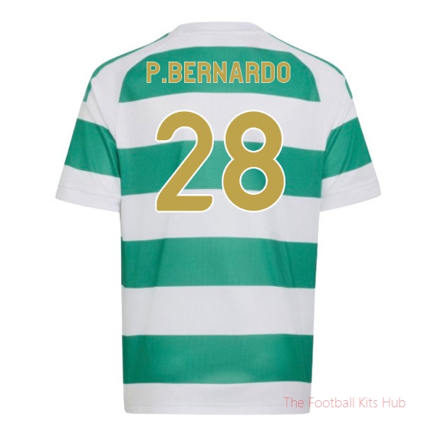 Premium Celtic 2026-2027 Home Shirt (Kids) (P.Bernardo 28)