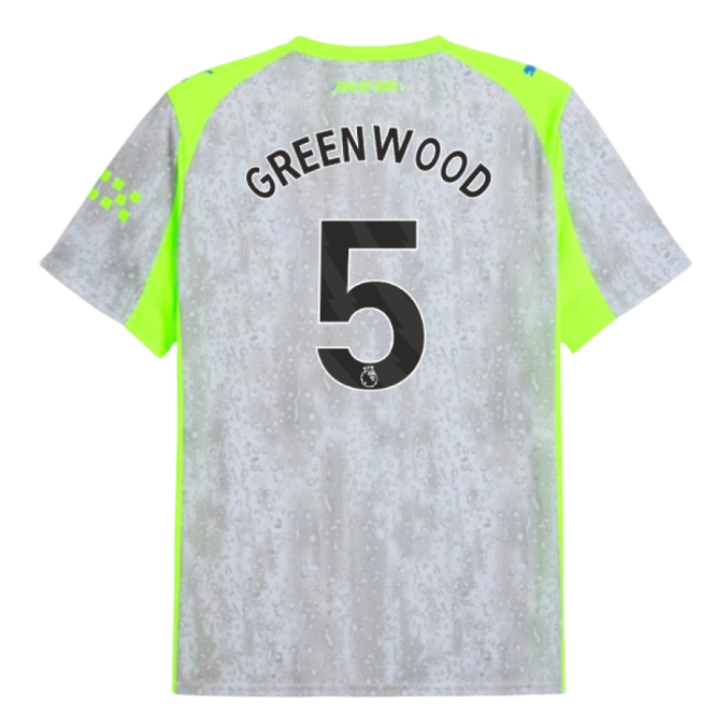 Premium-Quality Man City 2025-2026 Man City Third Shirt (Greenwood 5)