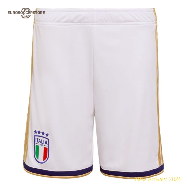 2026-2027 Italy Home Shorts (White) - Kids