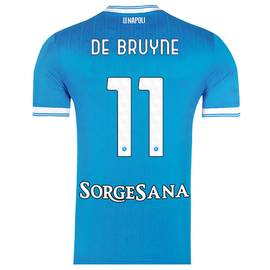 Official Premium Quality Napoli Home De Bruyne 11 Shirt 202526