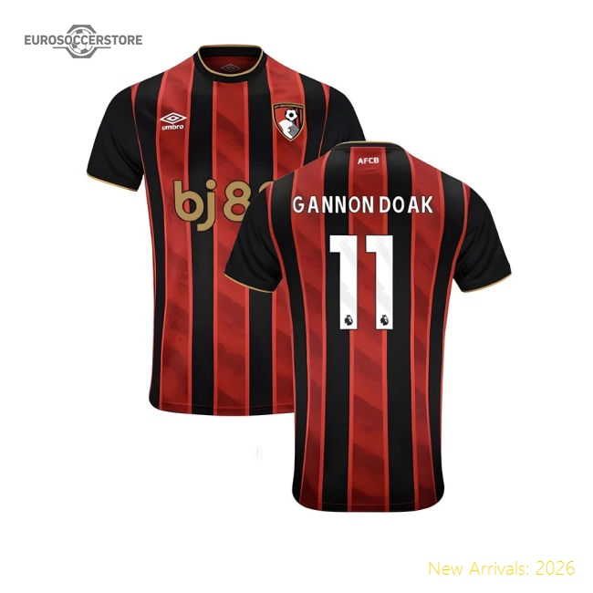 Bournemouth Premier League Gannon Doak Home Top-tier Jersey Fabric