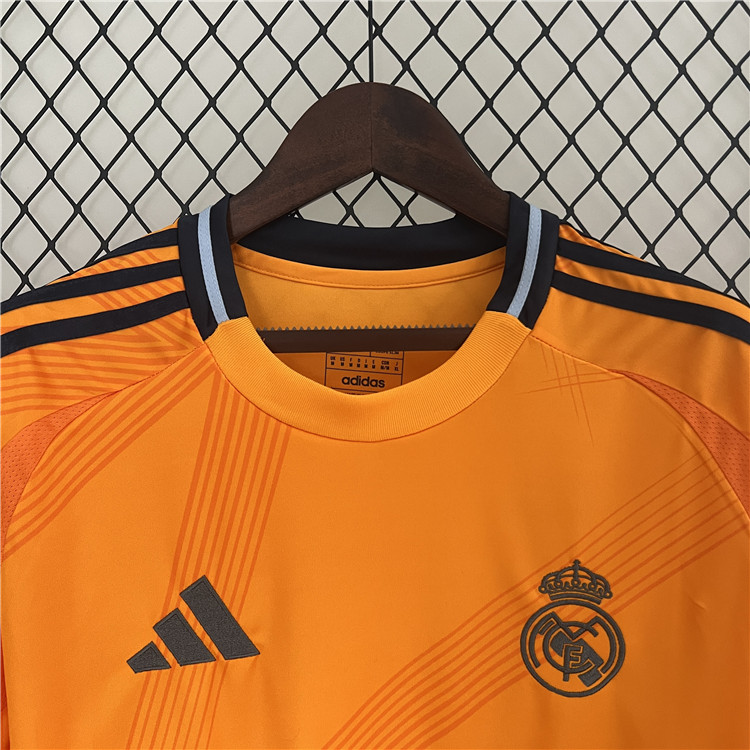 Premium Advanced Fabric Real Madrid 2425 Away Orange Shirt