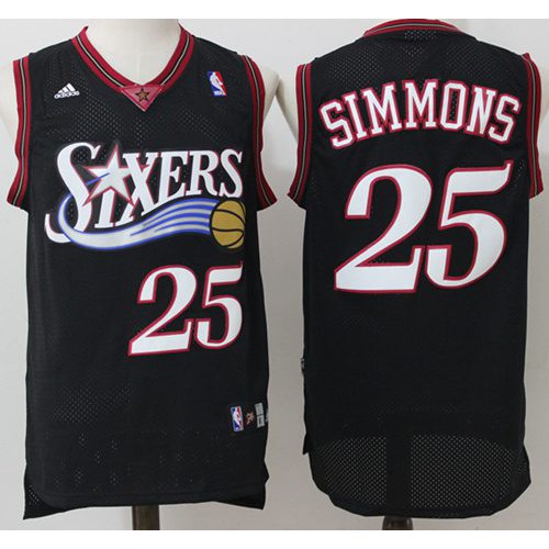 76ers Black Philadelphia 76ers #25 Jersey - Basketball Jersey