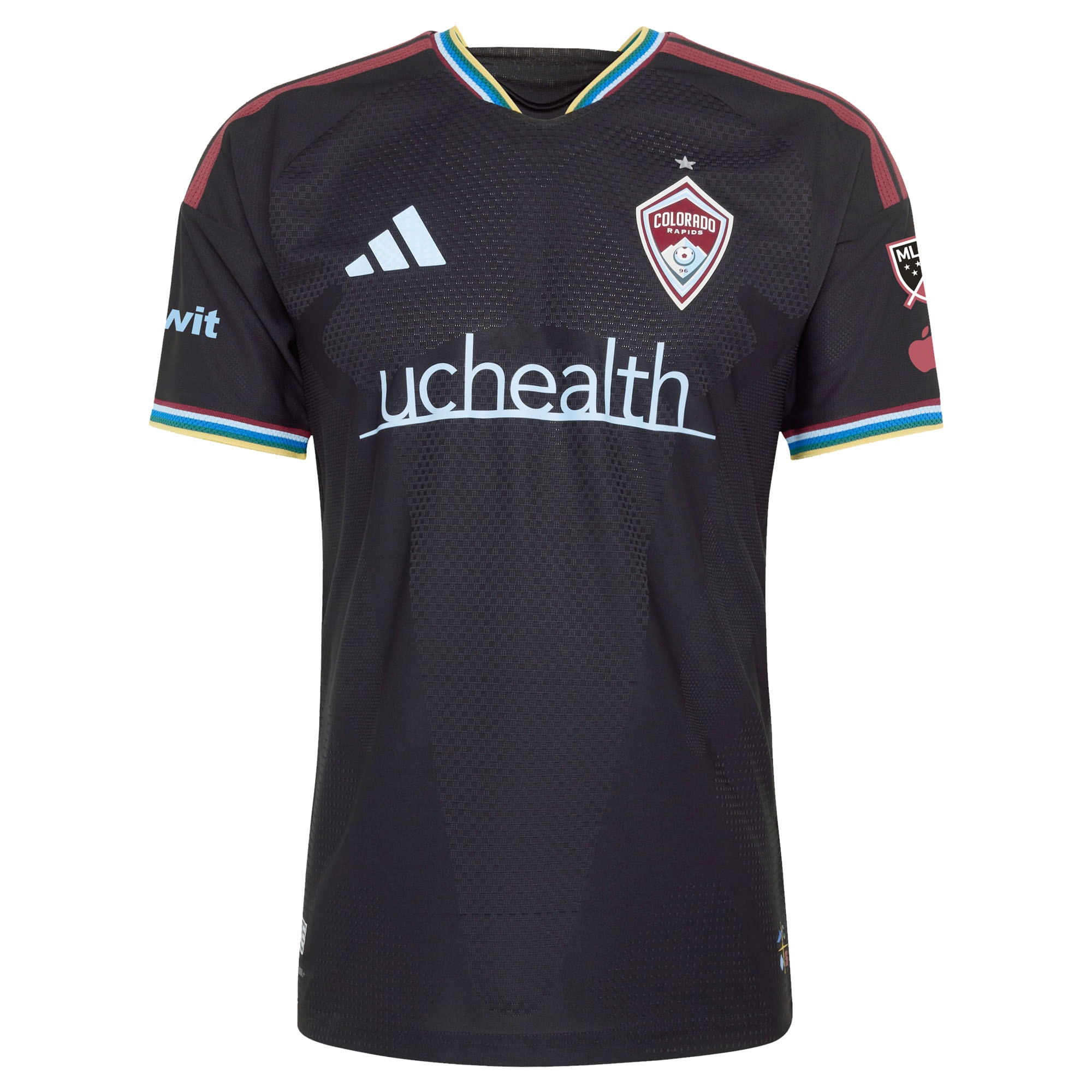 [SJH] Darren Yapi Colorado Rapids 2026 Colorful Colorado On-Field Authentic Patch Jersey - Black