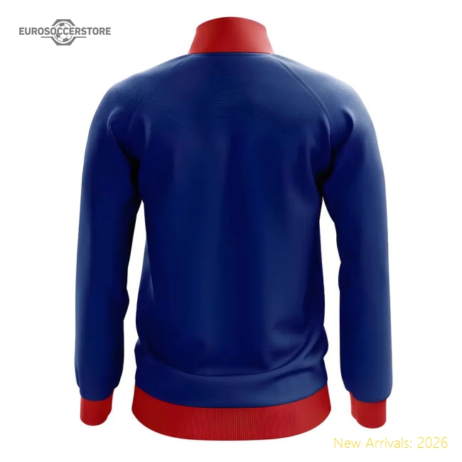 Premium Trending Barcelona Concept Football Track Jacket (Navy)