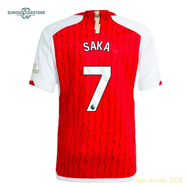 Comfortable Arsenal Kids Saka Jersey 2023-2024 Lightweight