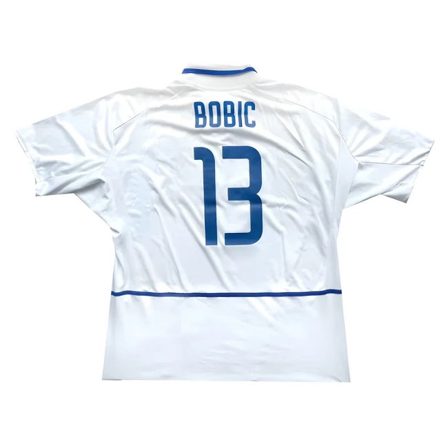 2002-03 Hertha Away Economic Shirt (Bobic #13) (Excellent)