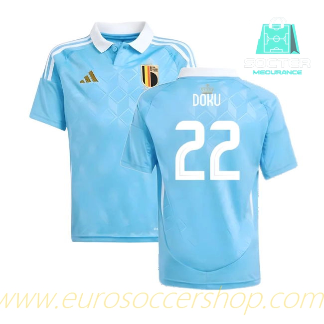 2024-25 Edition Genuine Belgium Away Jersey Youth Version (Doku 22)