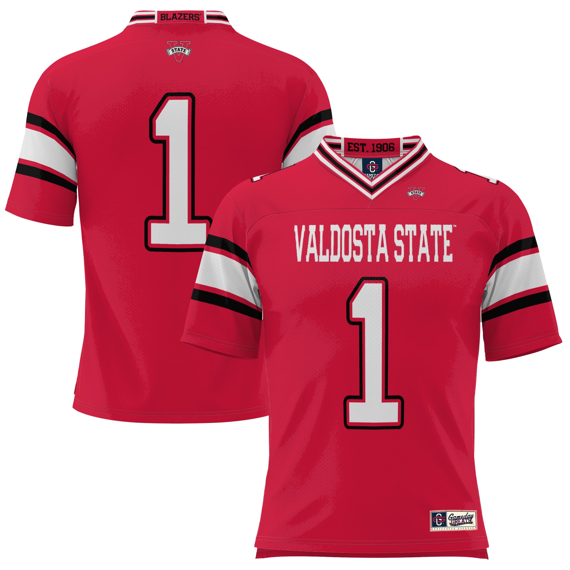#1 Valdosta State Blazers GameDay Greats Endzone 26/27 Football Jersey - Red