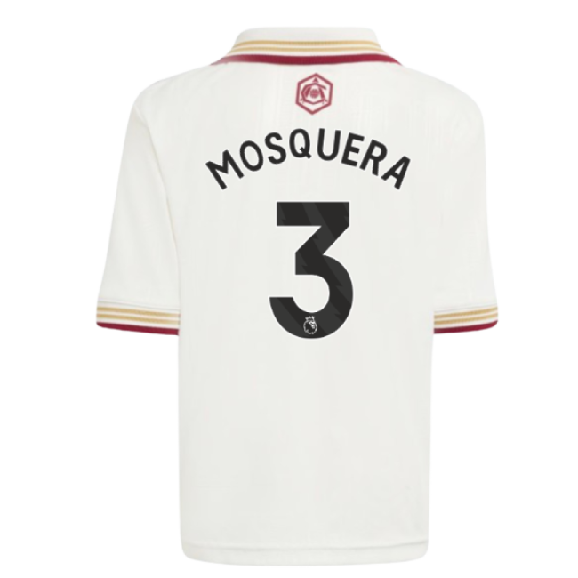 Arsenal Arsenal Third Mini Kit Mosquera #3 Durable Material Loyal ...