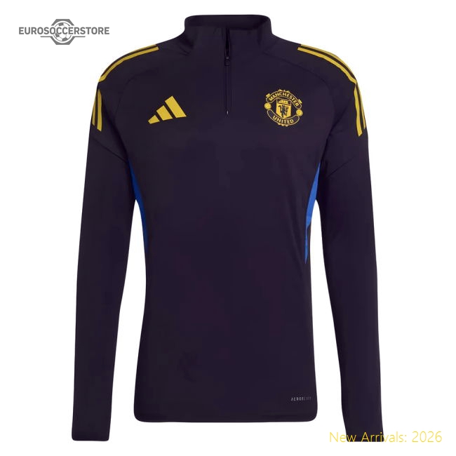 2025-2026 Man Utd Eu Training Top (Black) Supporter Version