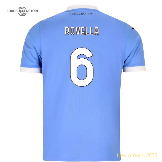 High-Quality 2025-2026 Lazio Home Shirt (Kids) (Rovella 6)