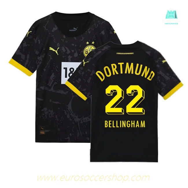 2023-2024 Borussia Dortmund Away Shirt (Kids) (Bellingham 22)