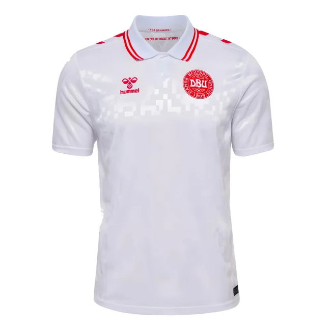 Match Worn Style Denmark Away Professional Jersey 2024-2025