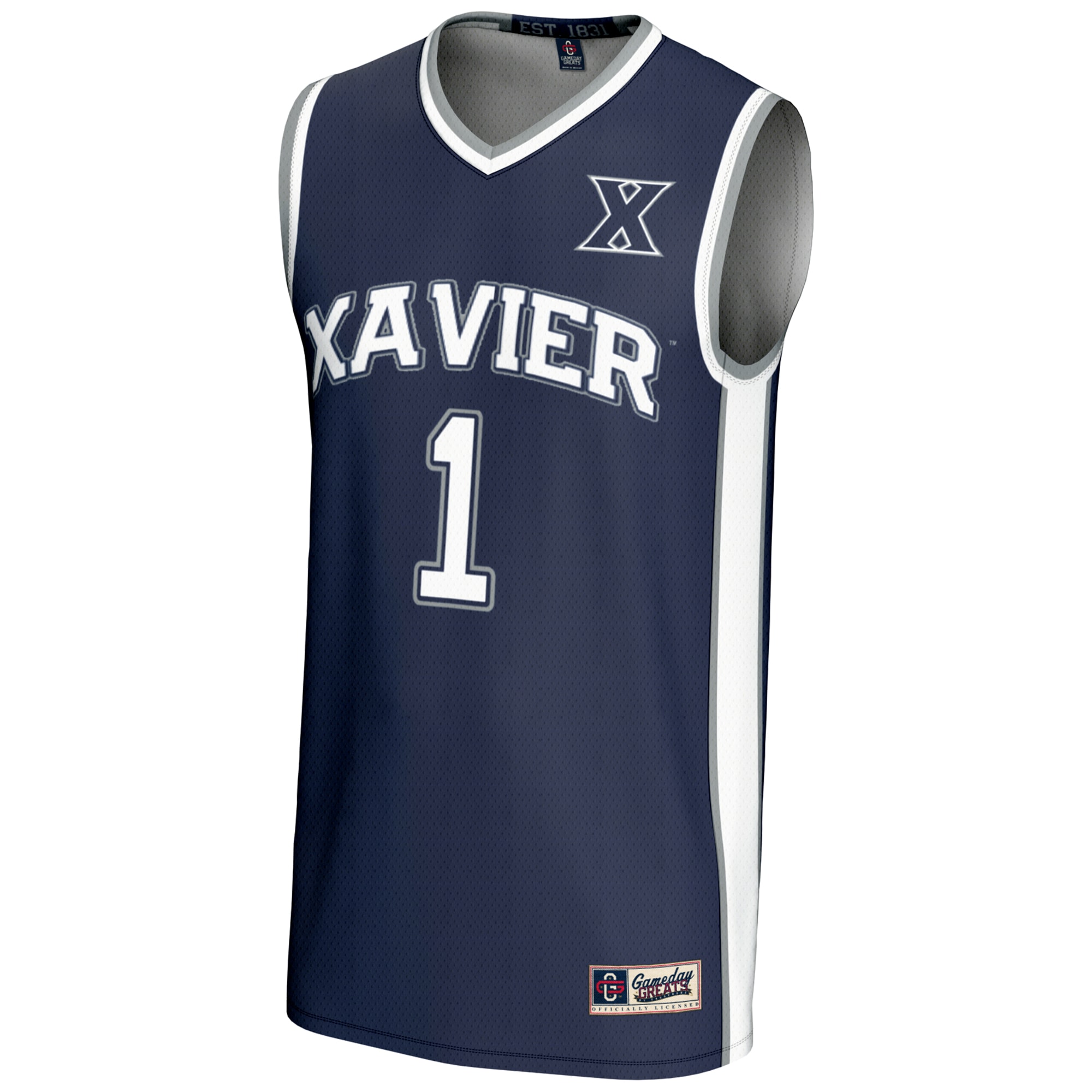 [NJP] Xavier Musketeers GameDay Greats Lightweight Basketball Jersey - Navy