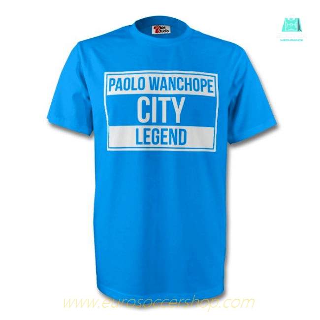 Paolo Wanchope Man City Legend Tee (sky Blue)
