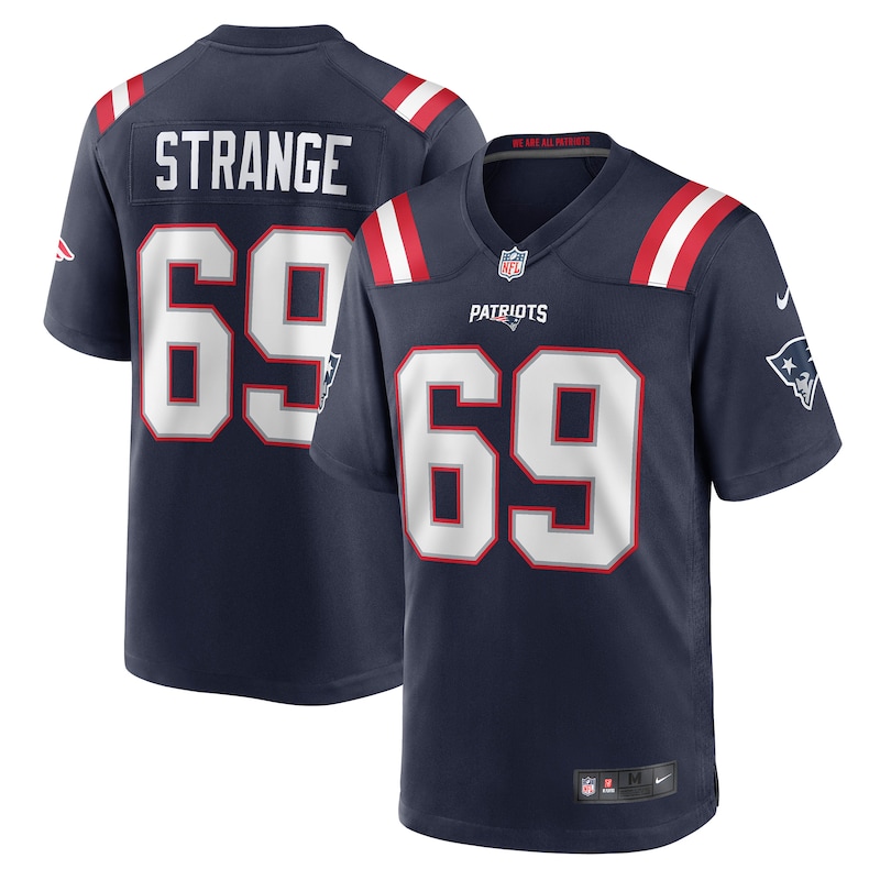 None Cole Strange New England Patriots NFL Team Replica Jersey
