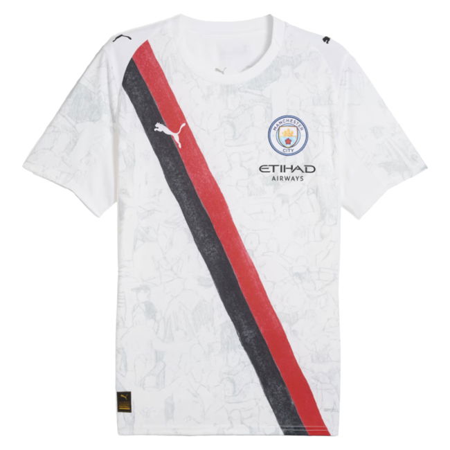 2025-2026 KIDSUPER x Manchester City CWC Shirt (White) (Wright Phillips 29)