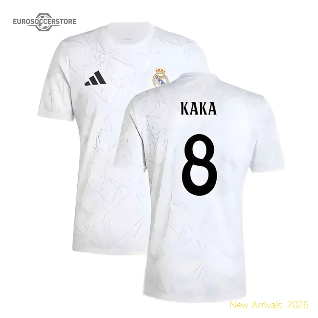 Performance 2024-2025 Real Madrid Pre-Match Shirt (White) (Kaka 8)