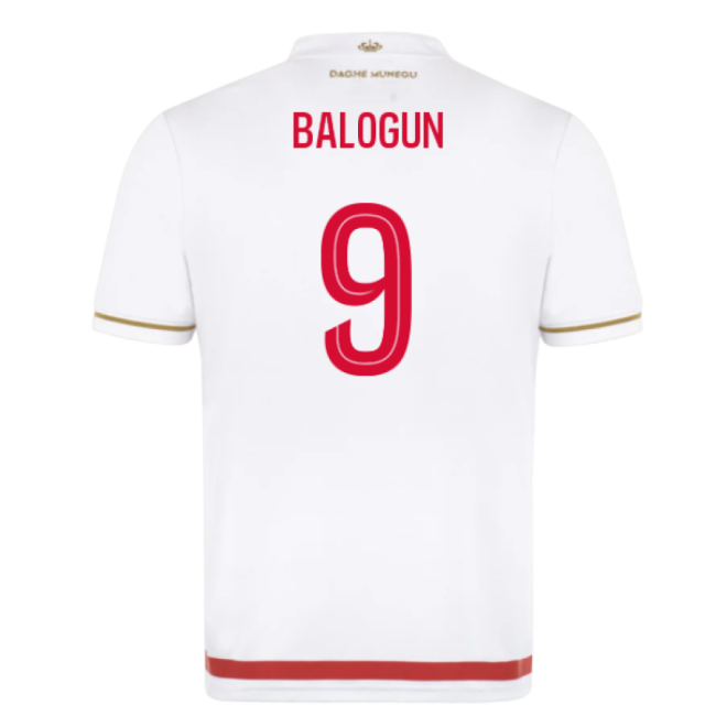 Balogun 9 Monaco Football Club Collectible Home Rare Jersey
