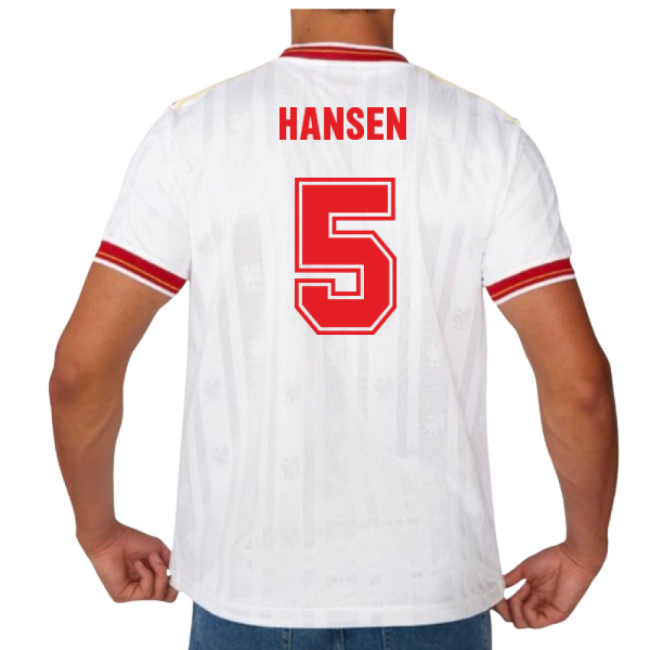 1986 Liverpool Football Club Away Crown Paints Retro Jersey (Hansen 5)