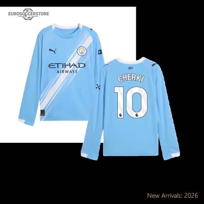 Man City Kids Cherki Safe Jersey Climacool Tag-free Easy-care