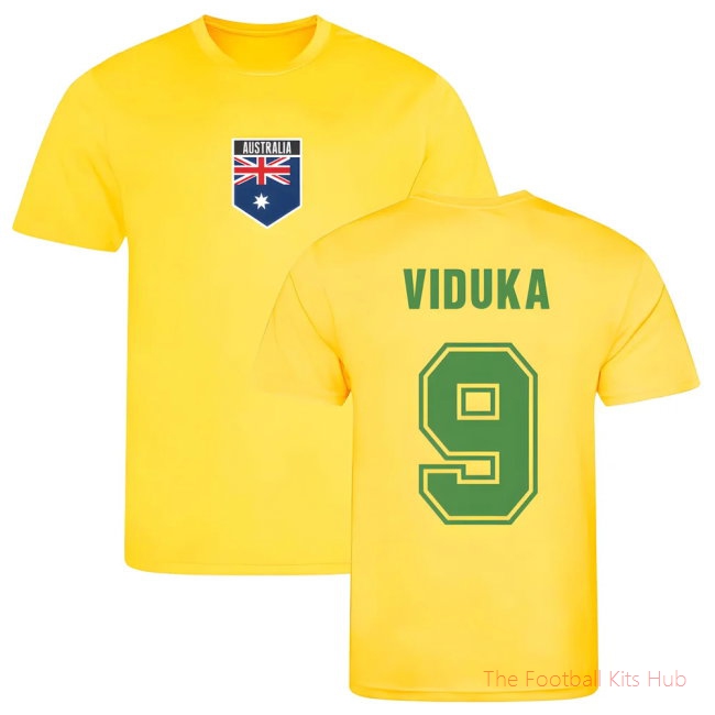Men Viduka Australia Training Jersey (Yellow)