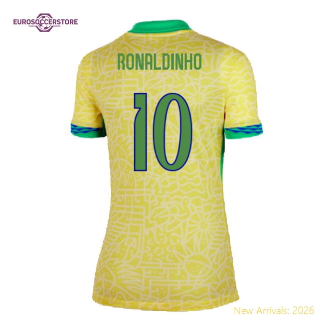 Exclusive Womens Football Team Ronaldinho Jersey 2024-2025 Lightweight