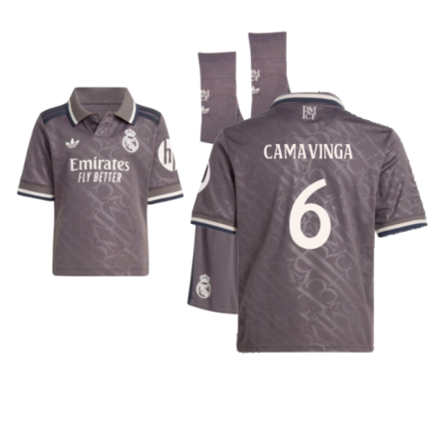 2024-2025 Real Madrid Third Football Shirt - Youth (Camavinga 6)